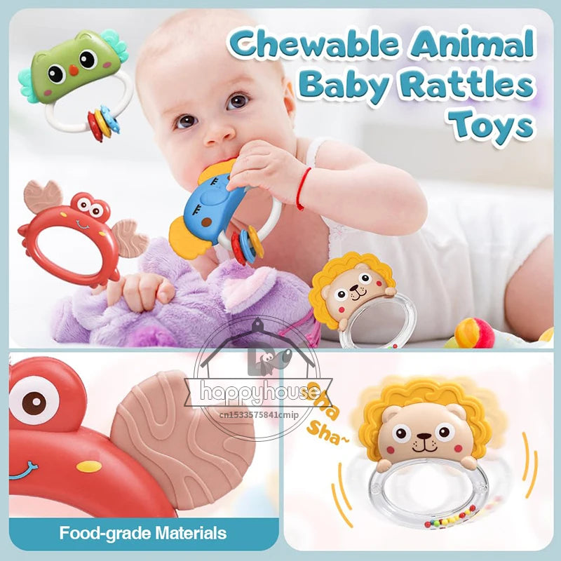 Musical Baby Crib Mobile with Lights Music Projection for Infants Remote Control Crib Toys for Newborn Baby Mobile for Cribs