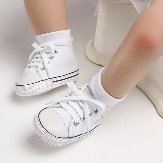Infant Toddler Anti-slip Baby Shoes Baby Canvas Classic Sneakers Newborn Star Sports Shoes Baby Boys Girls First Walkers Shoes