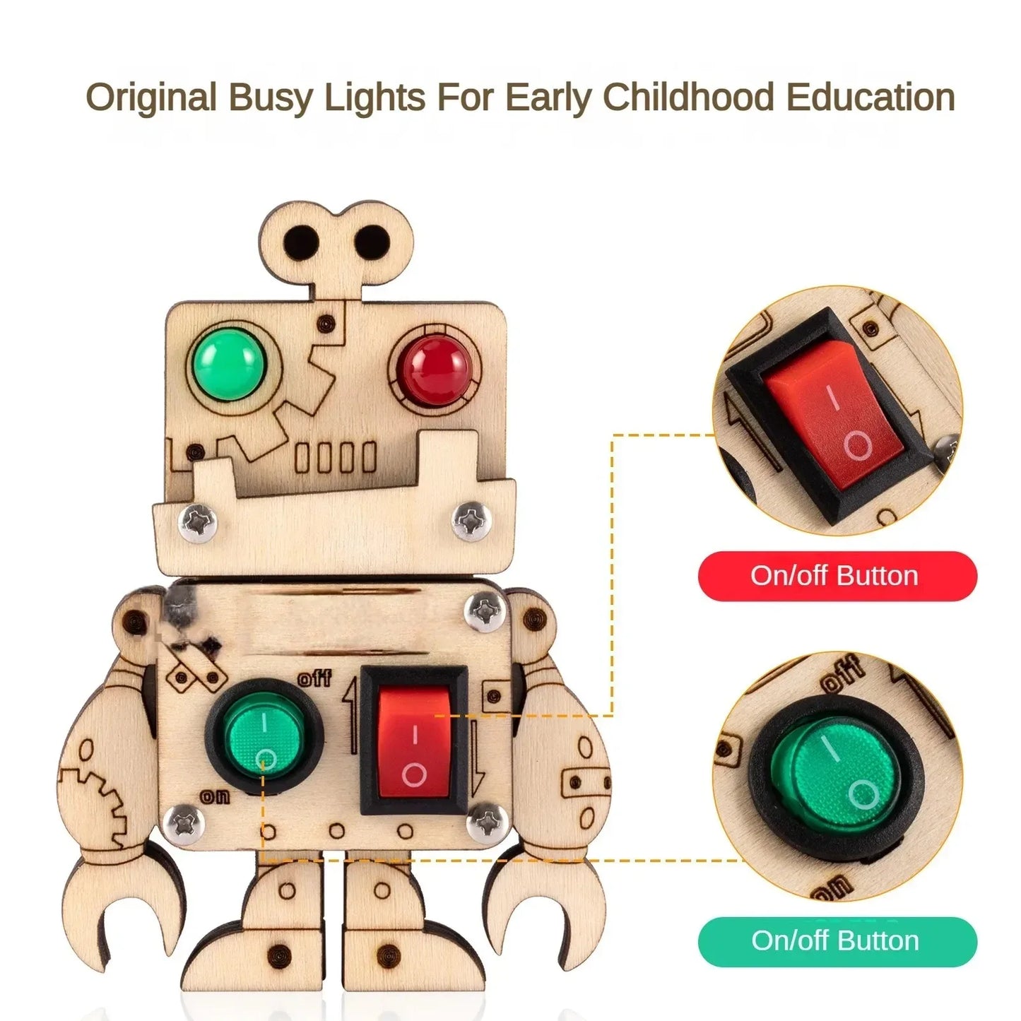 1 piece DIY Montessori Busy Board For Children's Handmade Early Education Toys  Life Skills Training DIY Wooden Business Board