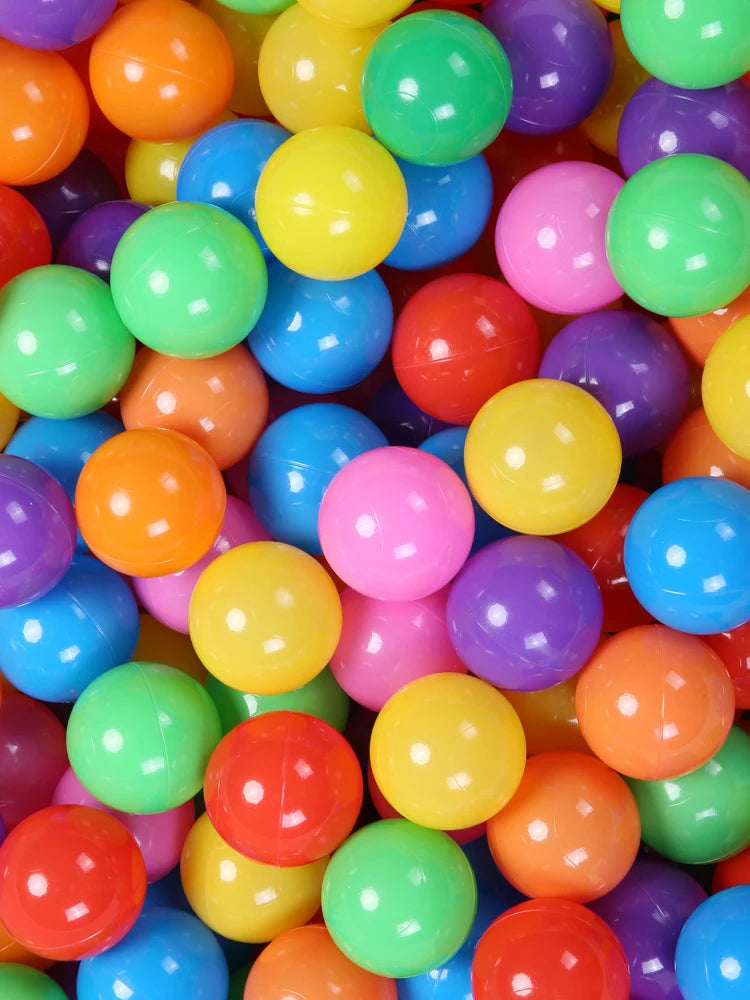5.5CM 100Pcs/bags Baby Plastic PE Ball Pit Balls Colorful Soft Ocean Ball for Children Kid Play House Tents Outdoor Sport Toys