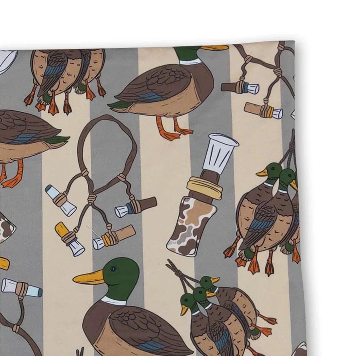 Camo duck call stripe hunting baby kids blankets