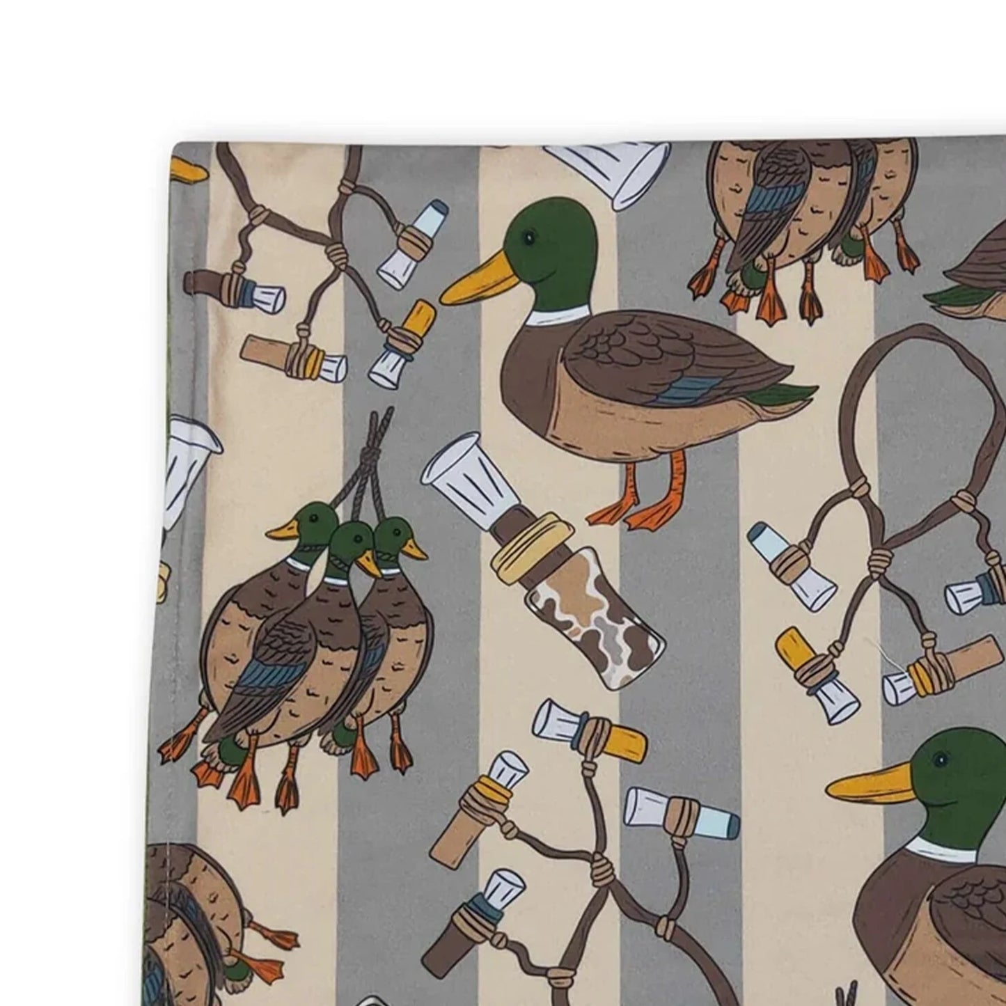 Camo duck call stripe hunting baby kids blankets