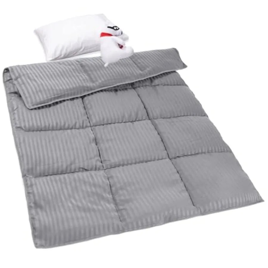 ZPECC Toddler Down Alternative Comforter 39x47 Hypoallergenic Baby Blanket Quilt Soft Breathable Lightweight All Season Duvet I